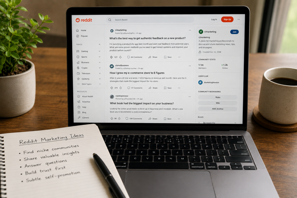 How to Use Reddit for Marketing: A Step-by-Step Growth Guide 1 How to Use Reddit for Marketing: A Step-by-Step Growth Guide ChatGPT Image Aug 25 2026 01 08 34 PM How to Use Reddit for Marketing: A Step-by-Step Growth Guide